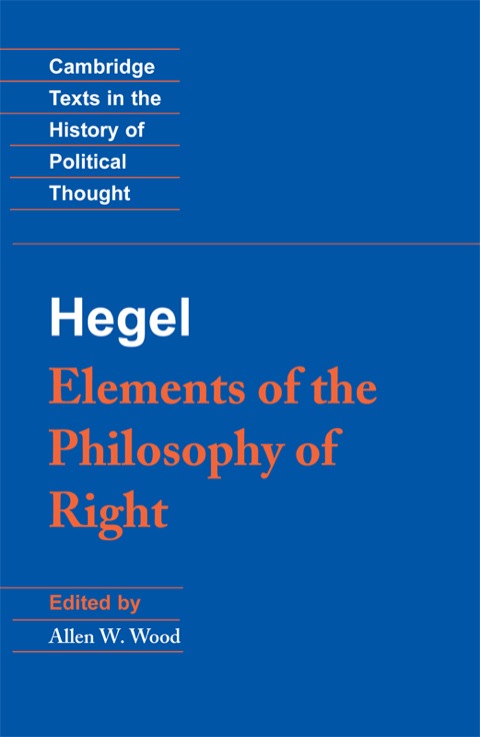 Cover image for book Hegel: Elements of the Philosophy of Right