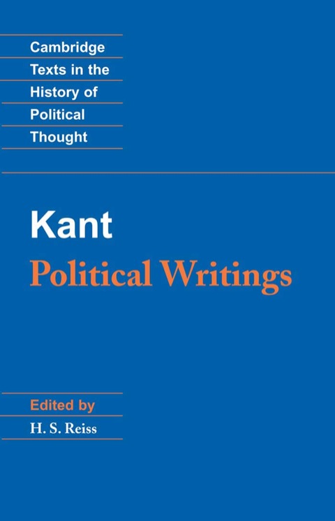 Cover image for book Kant: Political Writings