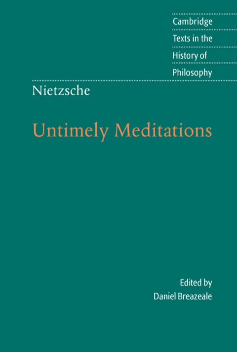 Cover image for book Nietzsche: Untimely Meditations