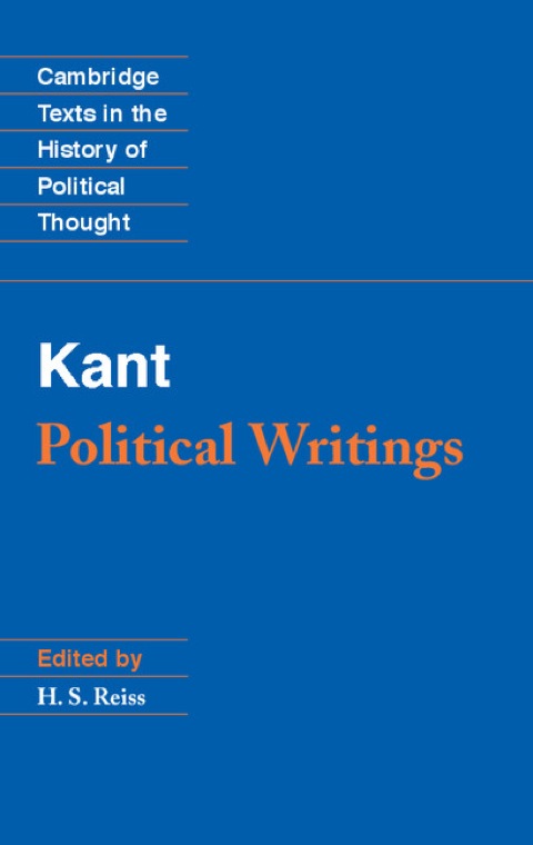 Cover image for book Kant: Political Writings
