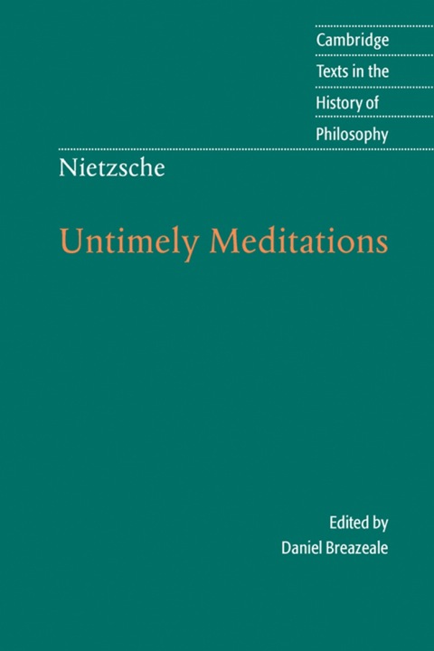 Cover image for book Nietzsche: Untimely Meditations