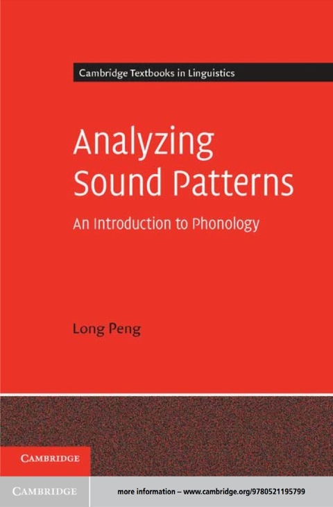 Cover image for book Analyzing Sound Patterns