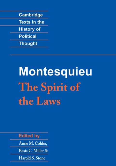 Cover image for book Montesquieu: The Spirit of the Laws