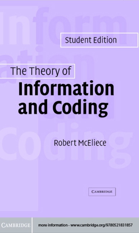 Cover image for book The Theory of Information and Coding