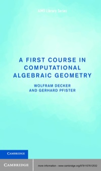 Cover image: A First Course in Computational Algebraic Geometry 1st edition 9781107612532