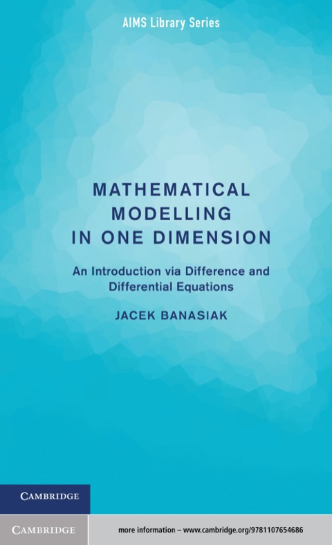 Cover image for book Mathematical Modelling in One Dimension