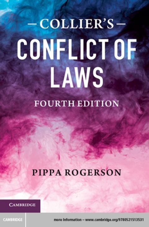 Cover image for book Collier's Conflict of Laws