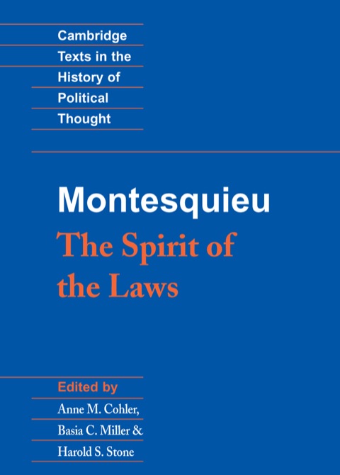 Cover image for book Montesquieu: The Spirit of the Laws