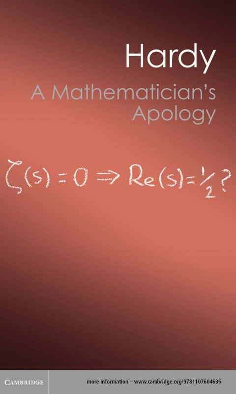A Mathematician's Apology 