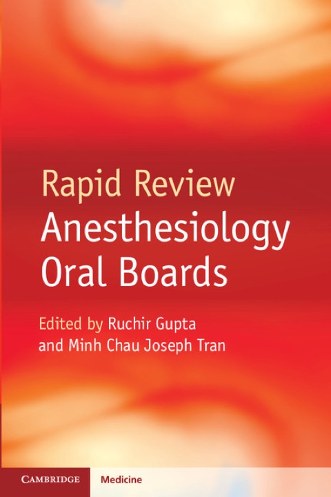 Cover image for book Rapid Review Anesthesiology Oral Boards