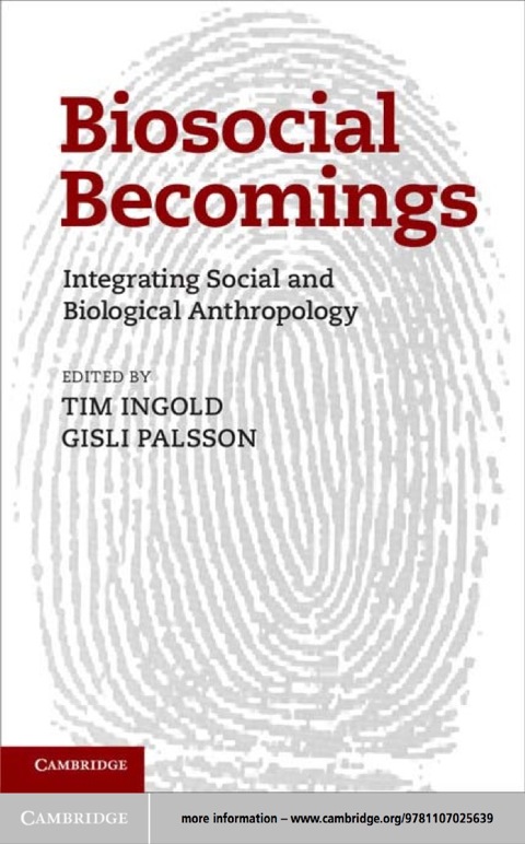 Cover image for book Biosocial Becomings