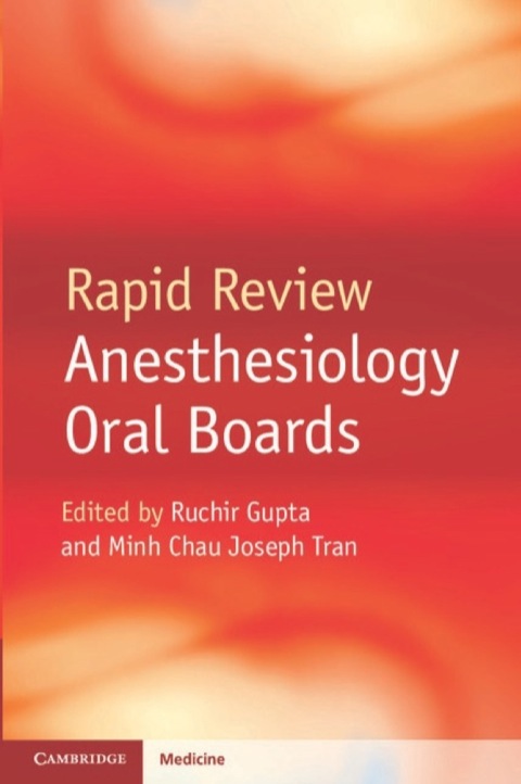 Cover image for book Rapid Review Anesthesiology Oral Boards
