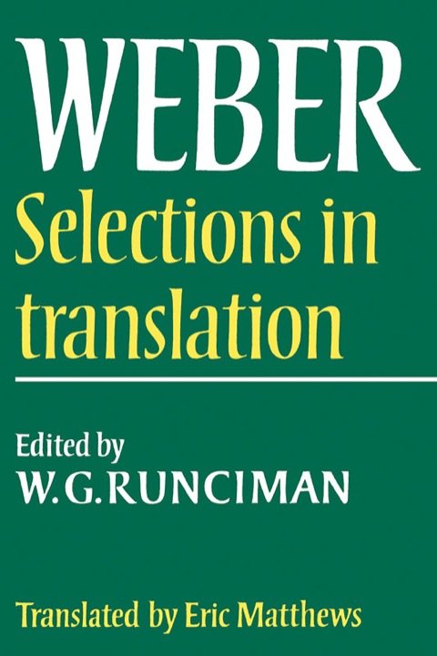 Cover image for book Max Weber: Selections in Translation