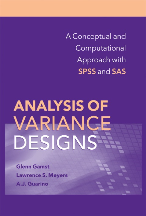 Cover image for book Analysis of Variance Designs