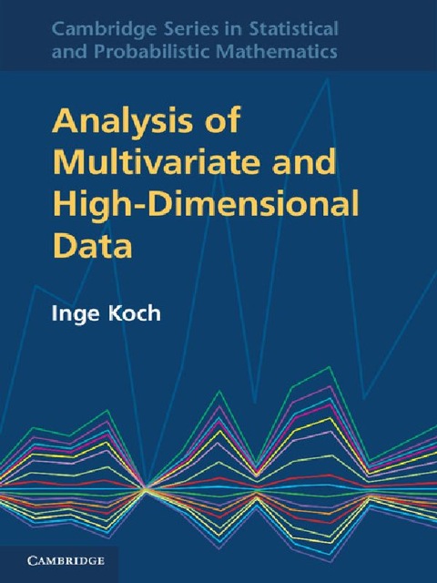 Cover image for book Analysis of Multivariate and High-Dimensional Data