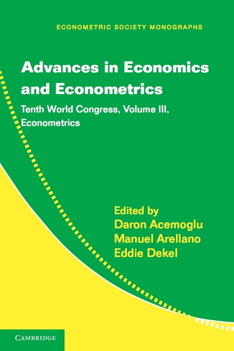 Advances in Economics and Econometrics: Volume 3, Econometrics