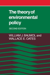 Titelbild: The Theory of Environmental Policy 2nd edition 9780521322249