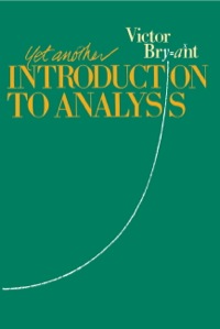 Cover image: Yet Another Introduction to Analysis 1st edition 9780521388351