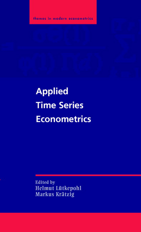 Cover image for book Applied Time Series Econometrics
