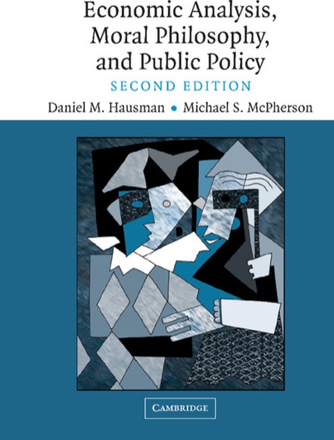 Cover image for book Economic Analysis, Moral Philosophy and Public Policy