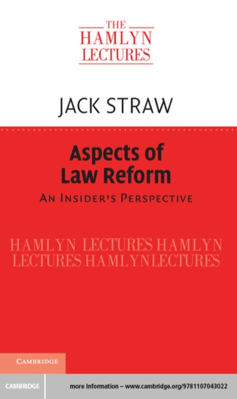 Cover image for book Aspects of Law Reform