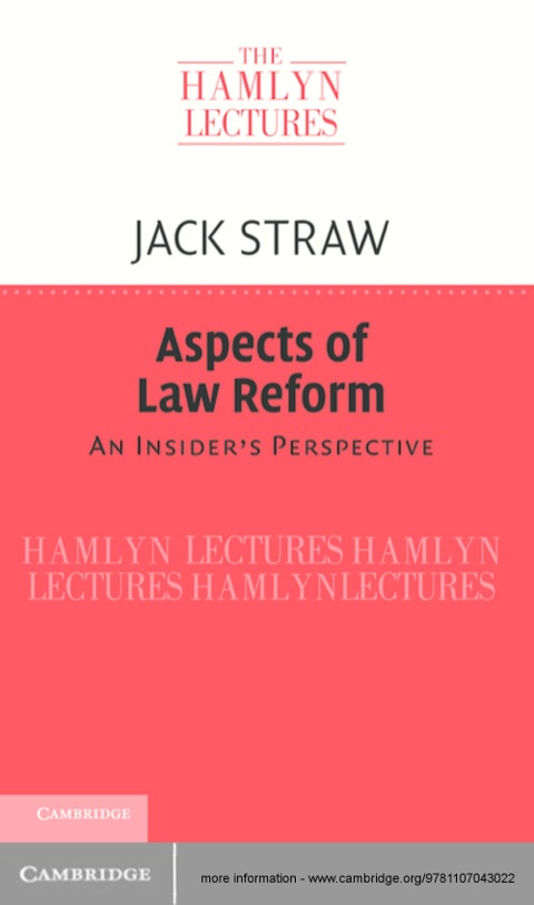 Cover image for book Aspects of Law Reform