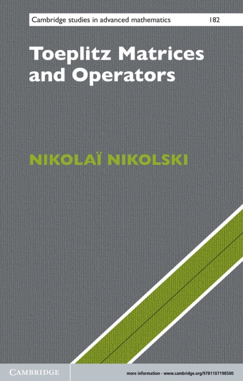 Cover image for book Toeplitz Matrices and Operators