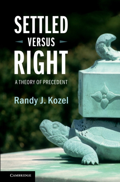 Cover image for book Settled Versus Right