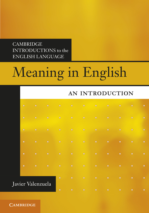 Cover image for book Meaning in English