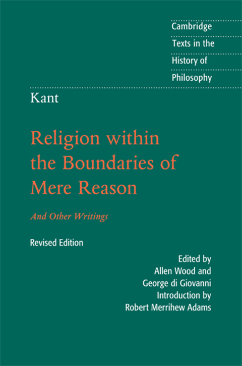 Cover image for book Kant: Religion within the Boundaries of Mere Reason
