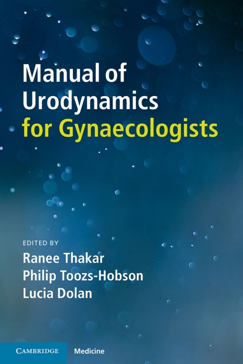 Cover image for book Manual of Urodynamics for Gynaecologists