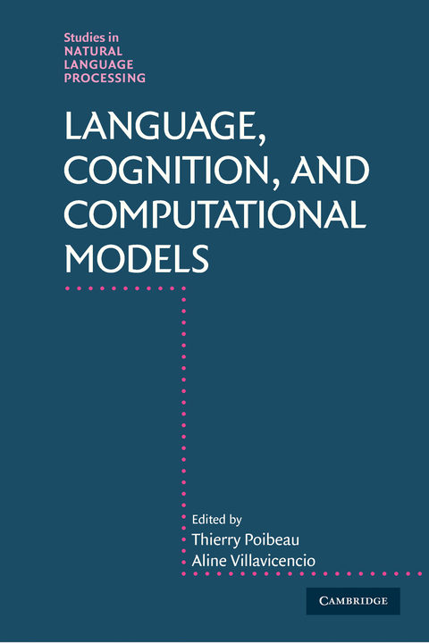 Cover image for book Language, Cognition, and Computational Models