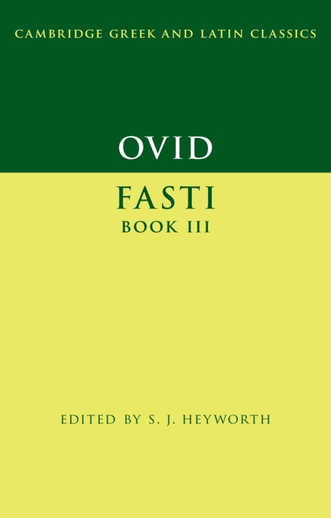 Cover image for book Ovid: Fasti Book 3