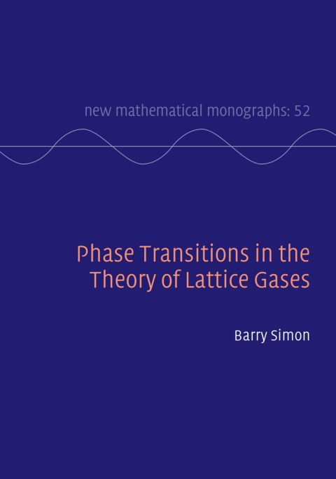 Cover image for book Phase Transitions in the Theory of Lattice Gases