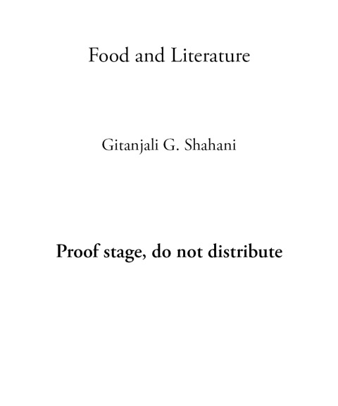 Cover image for book Food and Literature