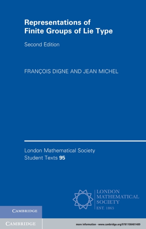 Cover image for book Representations of Finite Groups of Lie Type