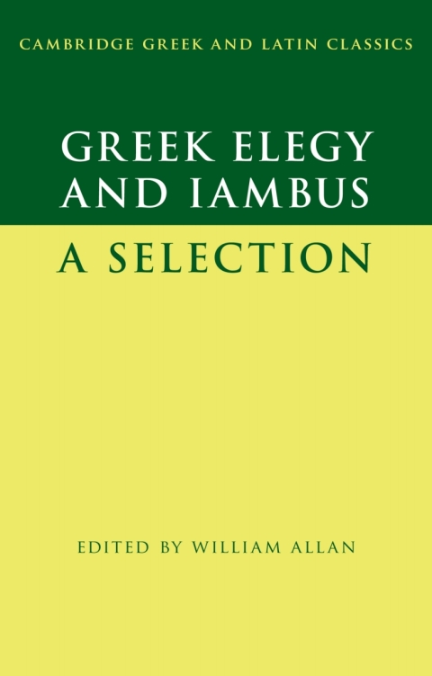 Cover image for book Greek Elegy and Iambus