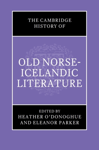 The Cambridge History of Old Norse-Icelandic Literature