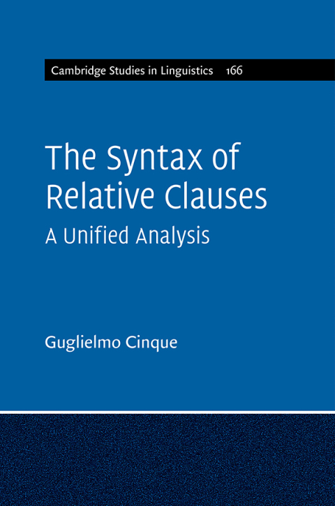 Cover image for book The Syntax of Relative Clauses