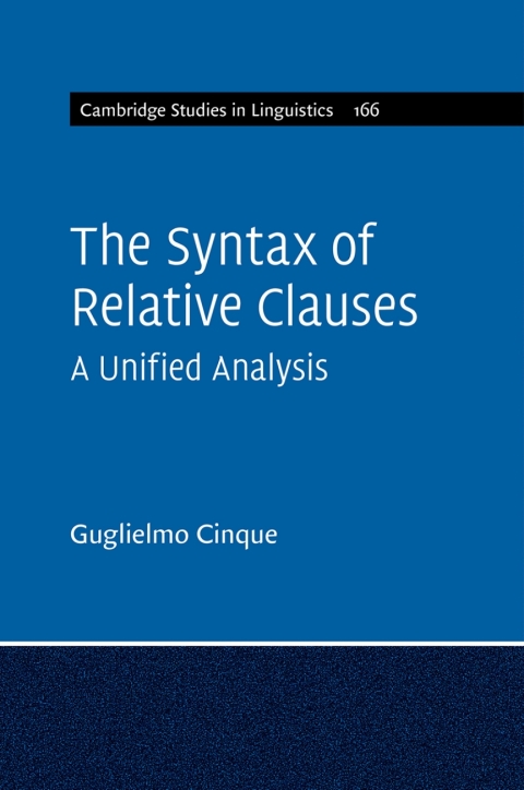 Cover image for book The Syntax of Relative Clauses