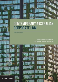 Cover image: Contemporary Australian Corporate Law 2nd edition 9781108796958
