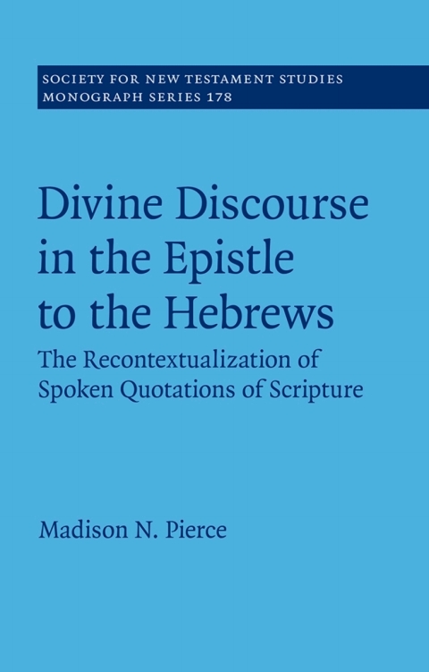 Cover image for book Divine Discourse in the Epistle to the Hebrews