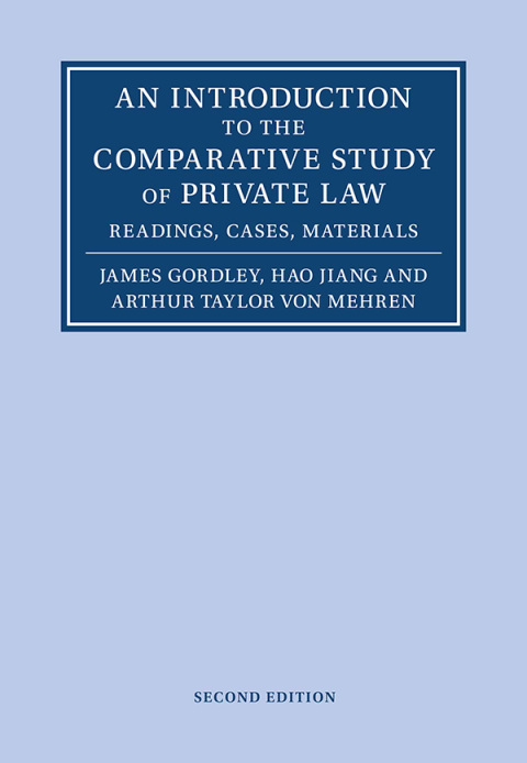 An Introduction to the Comparative Study of Private Law 