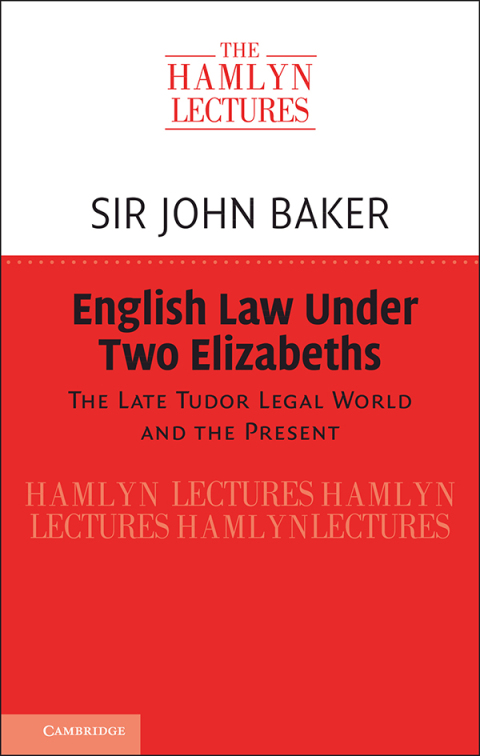 English Law Under Two Elizabeths 