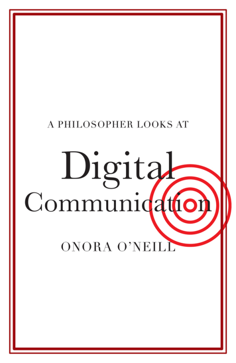 Cover image for book A Philosopher Looks at Digital Communication