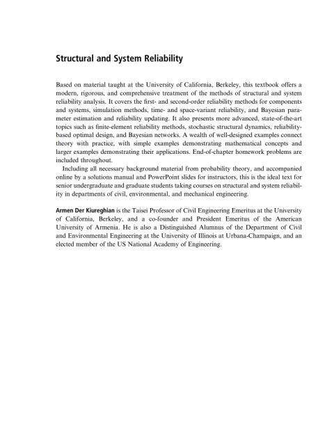 Cover image for book Structural and System Reliability