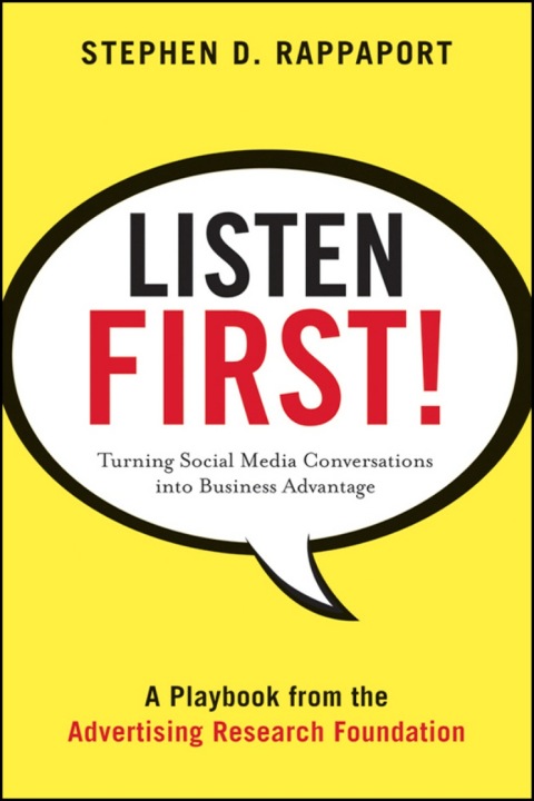 Cover image for book Listen First!: Turning Social Media Conversations Into Business Advantage