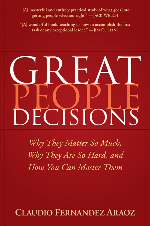 Cover image for book Great People Decisions: Why They Matter So Much, Why They are So Hard, and How You Can Master Them