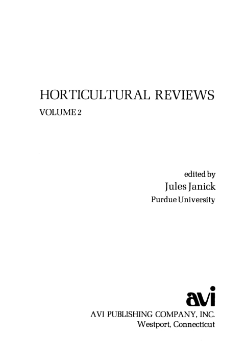 Cover image for book Horticultural Reviews