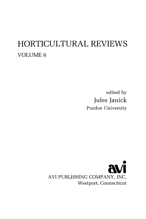 Cover image for book Horticultural Reviews